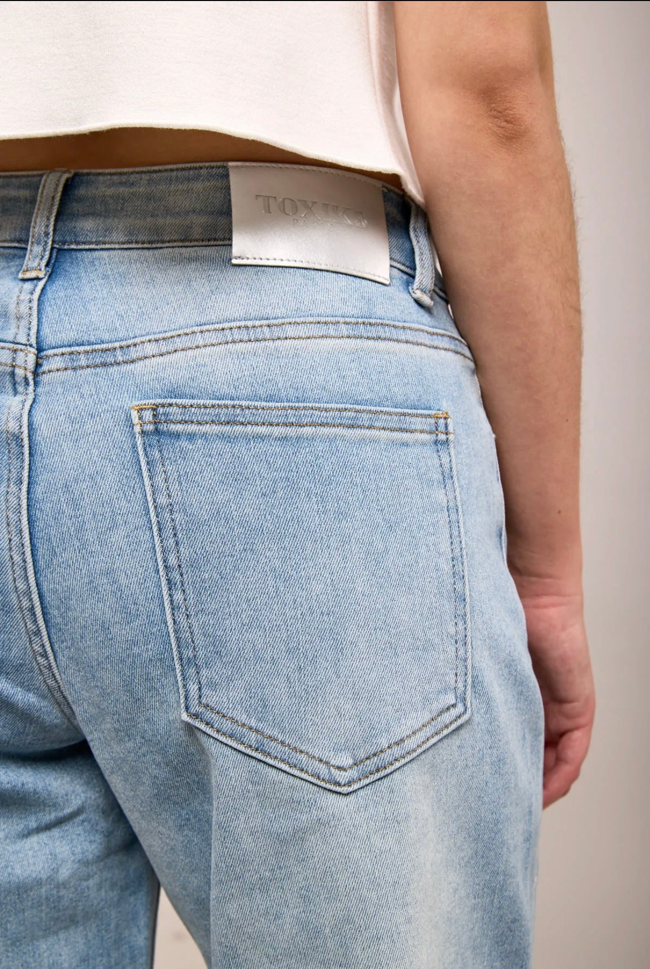Toxik Wide leg licht blue