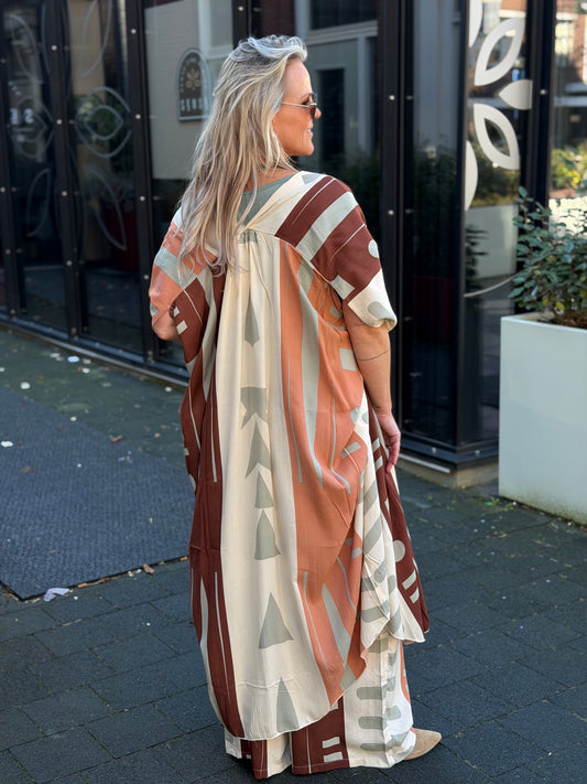 Kimono gold & Silver LOUPINA terra