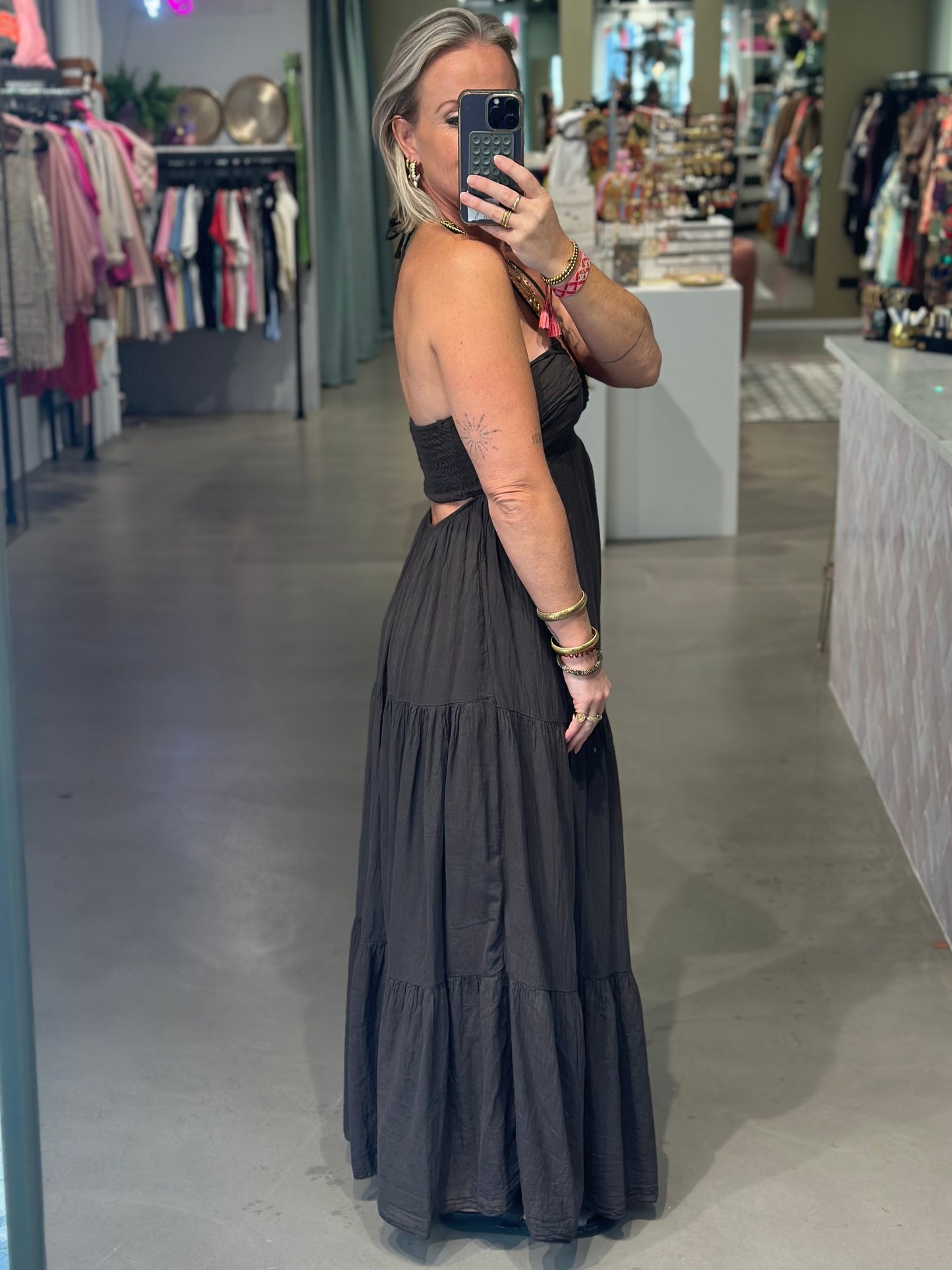 Lovely Dress donker bruin