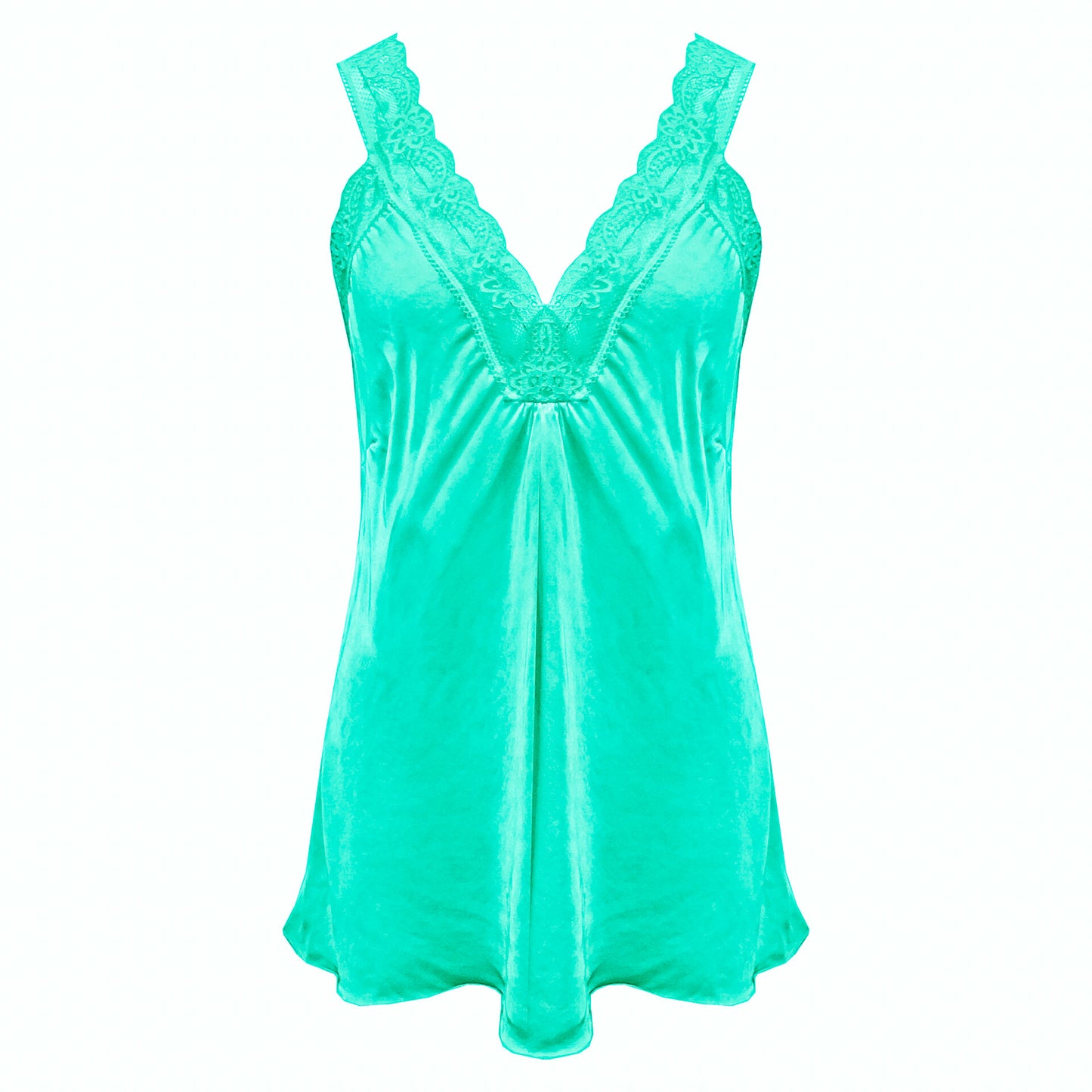 lace singlet donker aqua