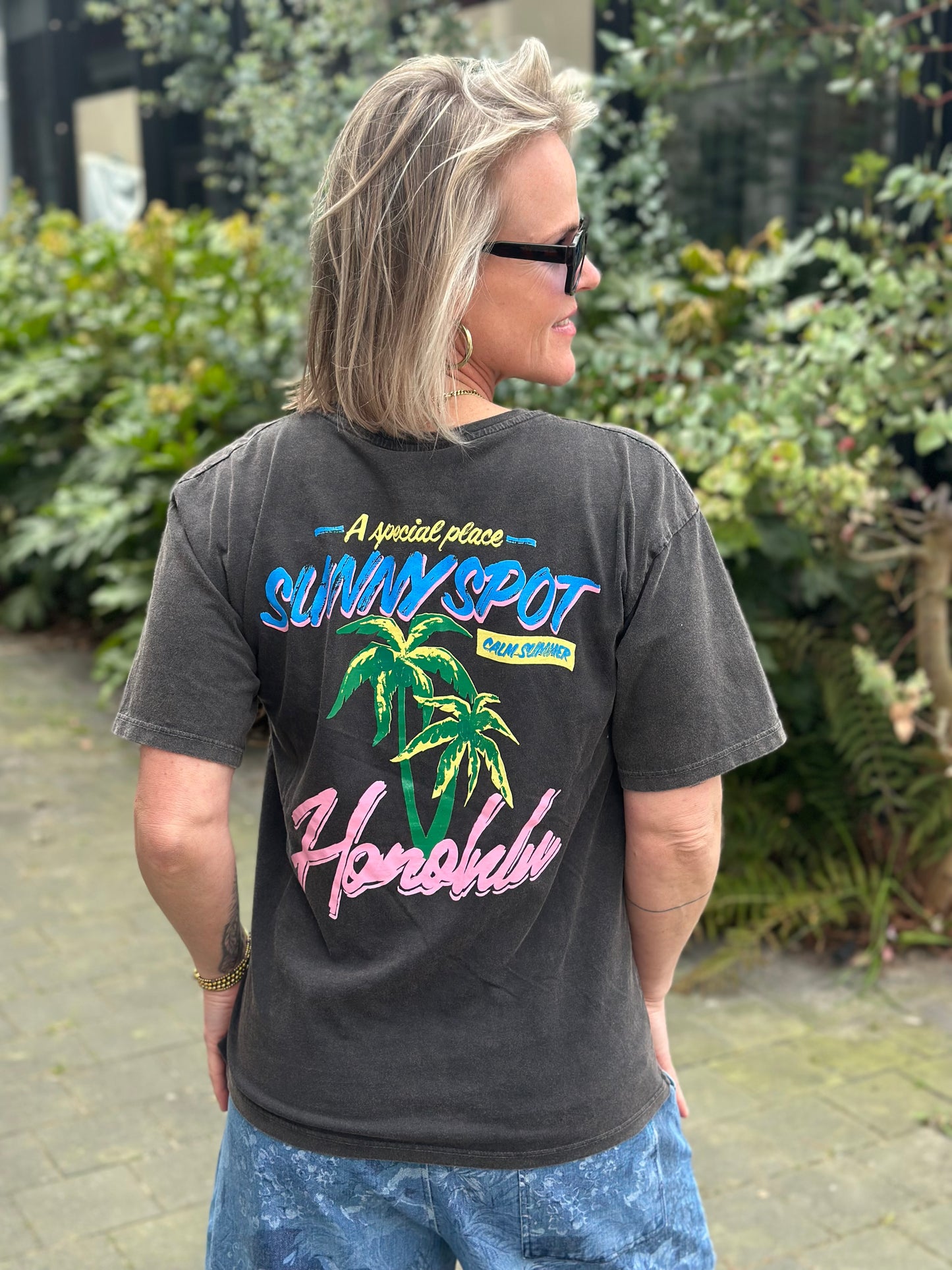 T-shirt Honolulu grijs