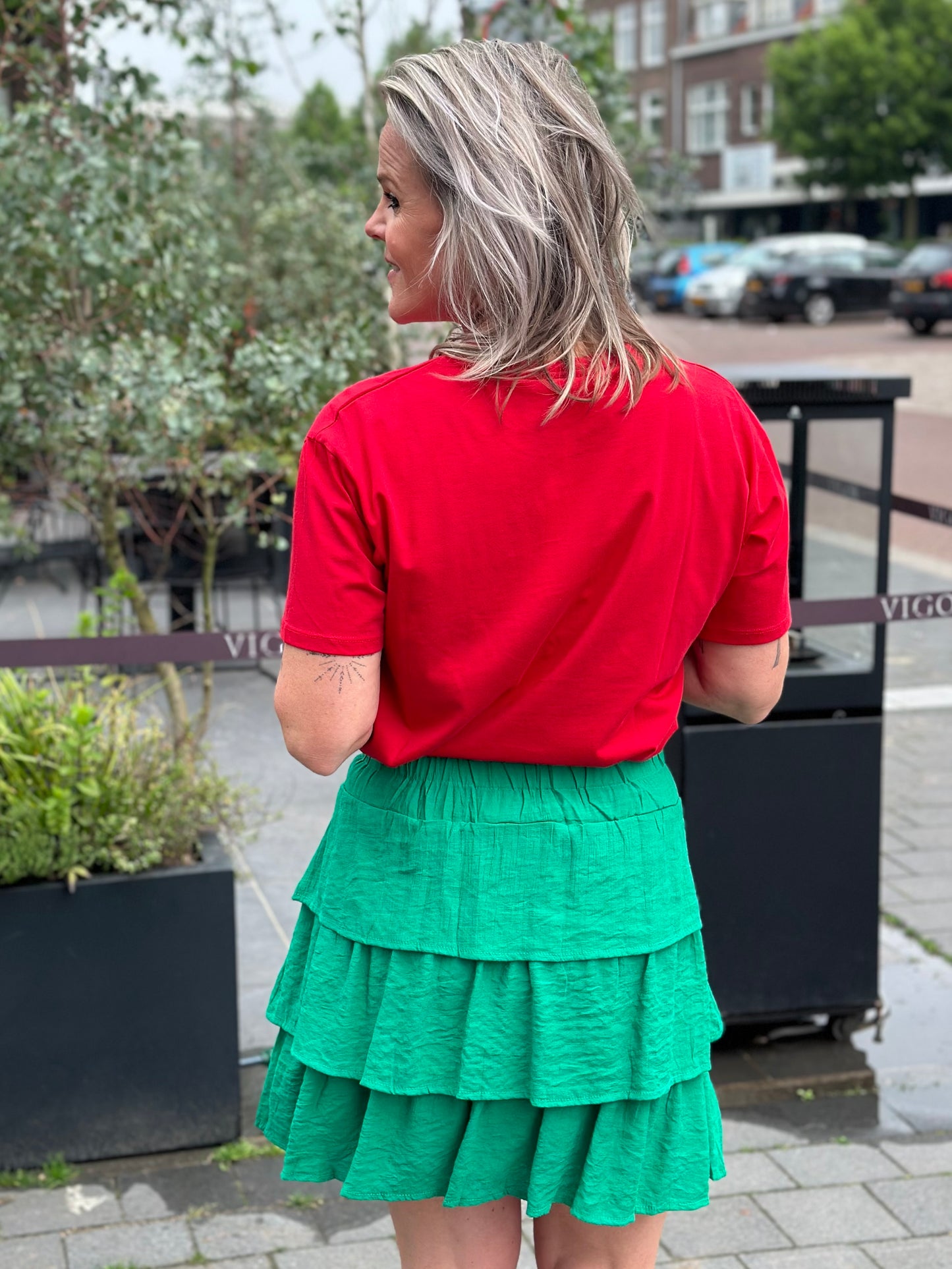 Kort rokje Lilly groen