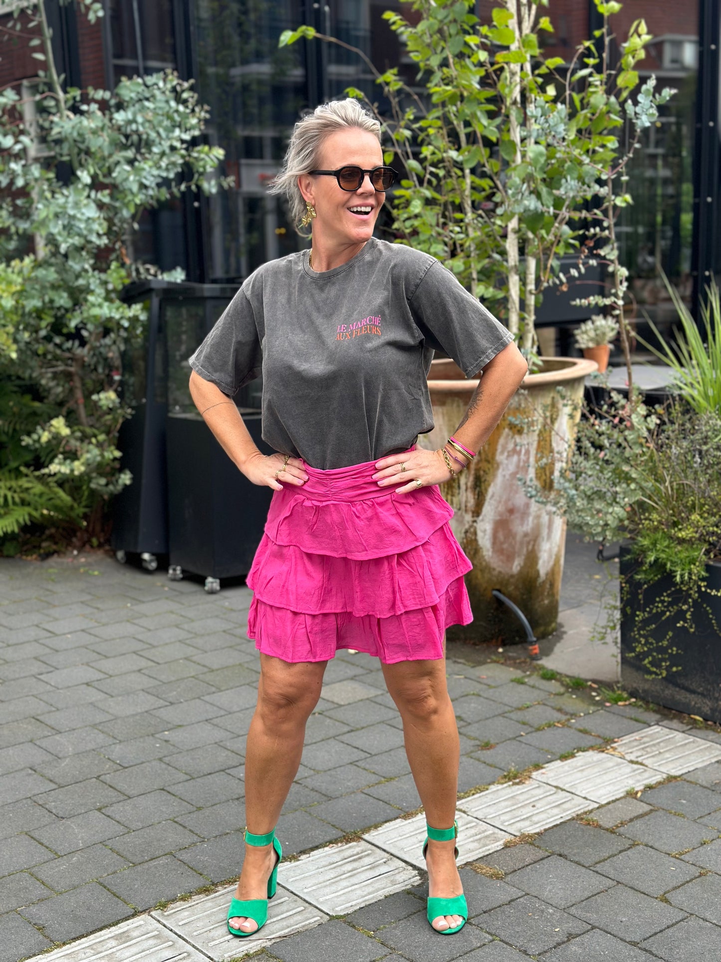 Kort rokje Lilly fuchsia