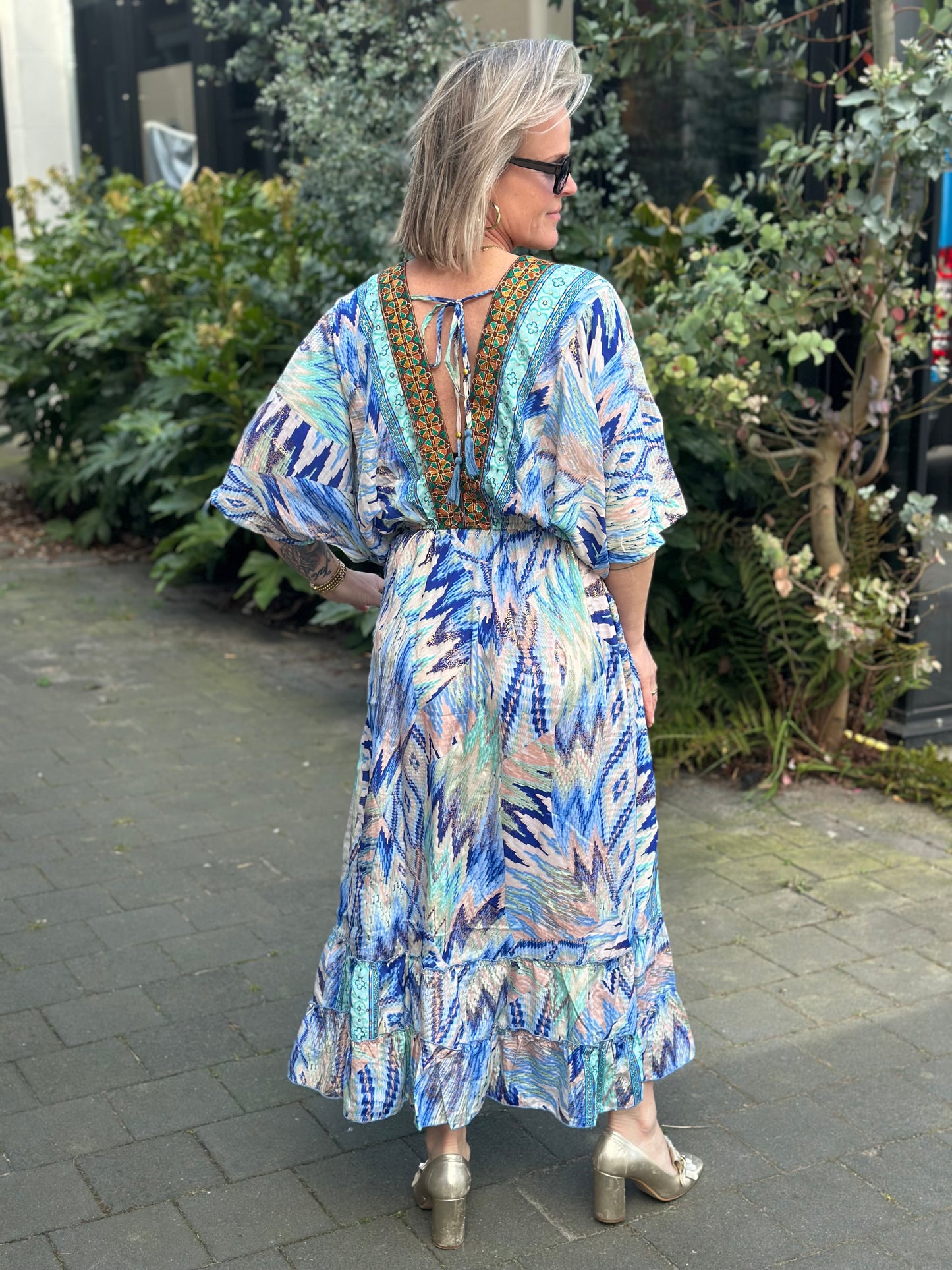 Ibiza Dress Aqua/blauw (grote cupmaat)