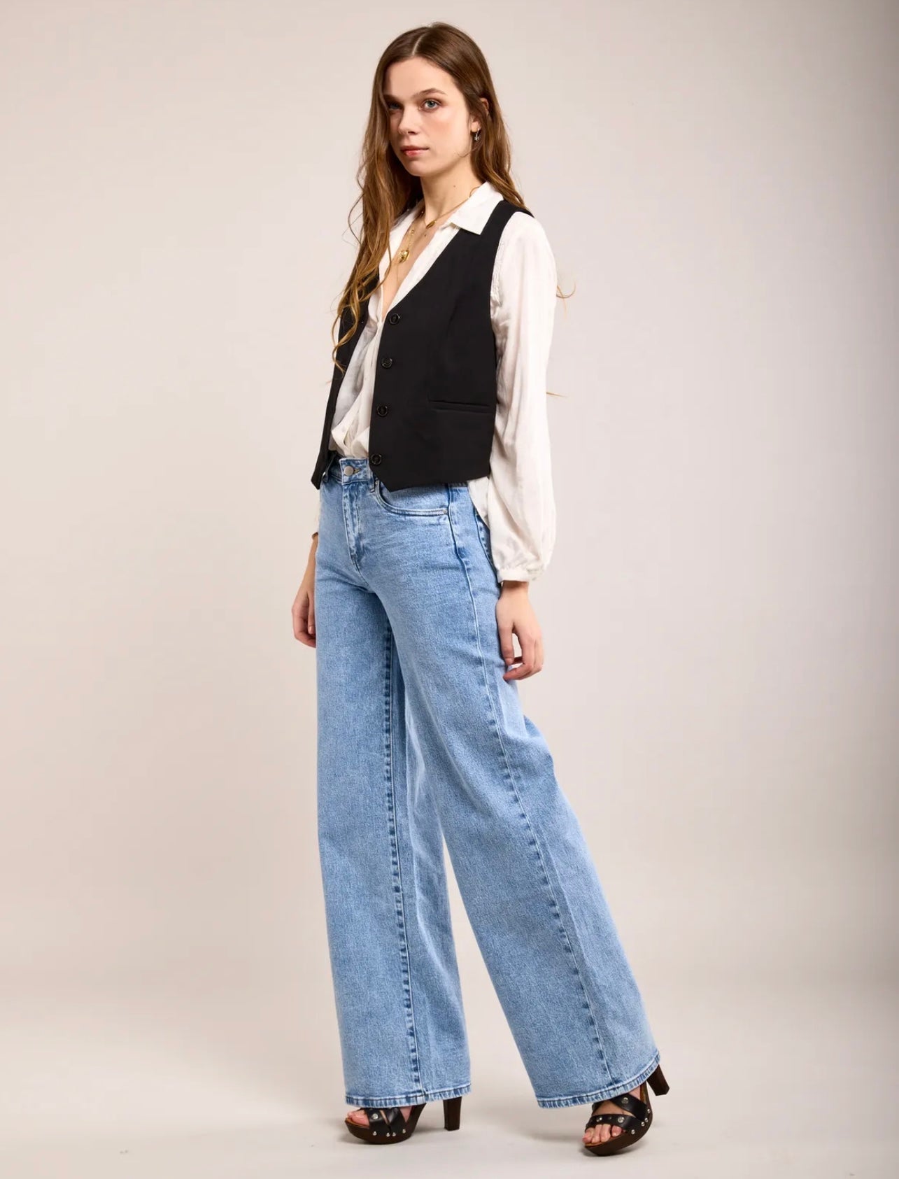 Toxik wide leg jeans blue