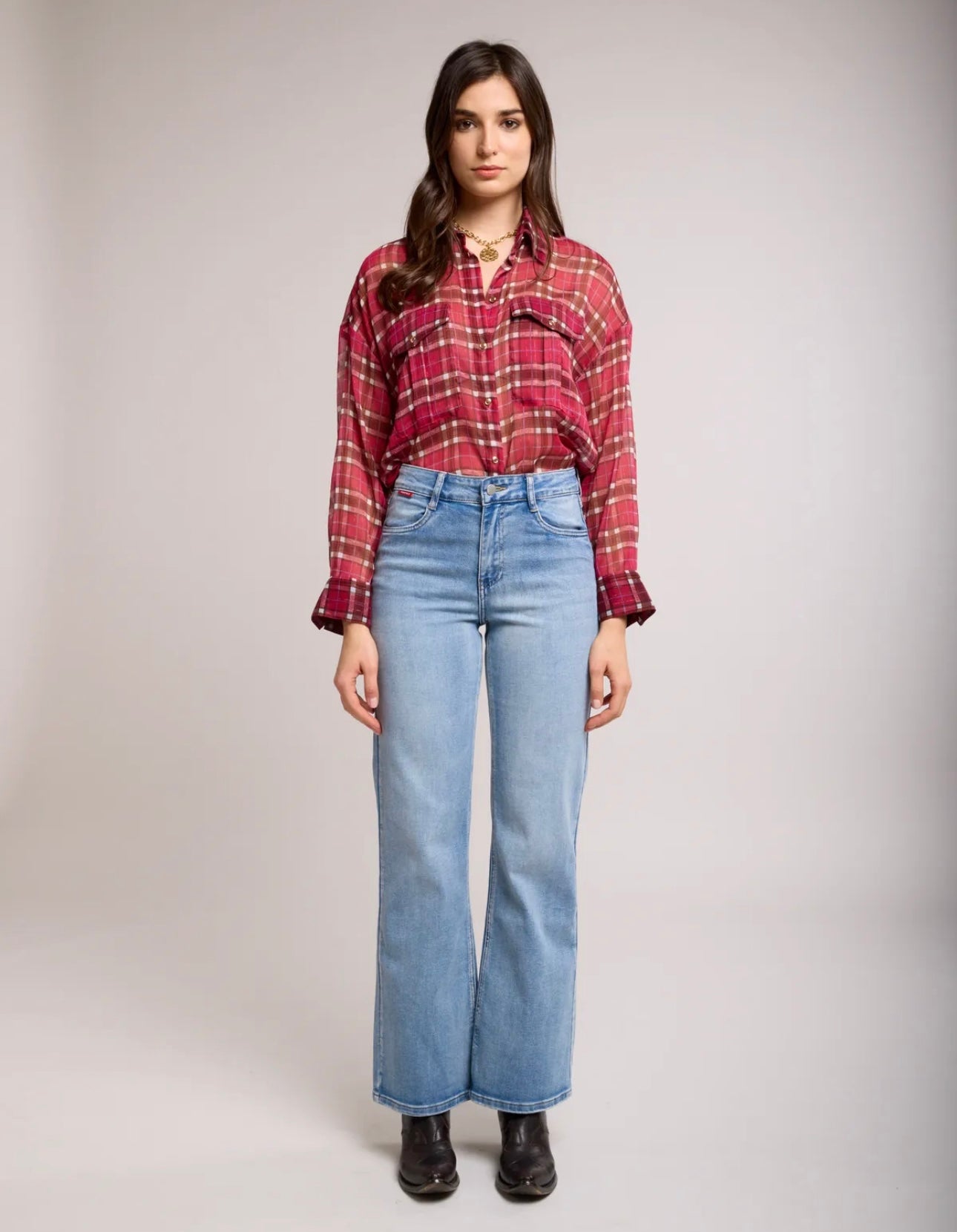 Toxik straight fit jeans mid blue