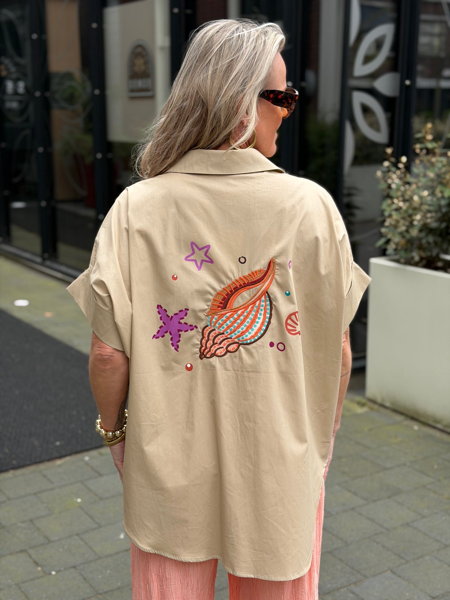 Sand blouse happy holiday