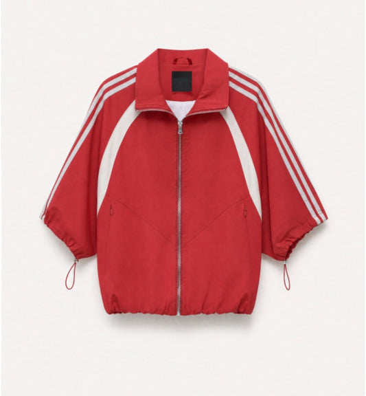 Retro sportjacket rood