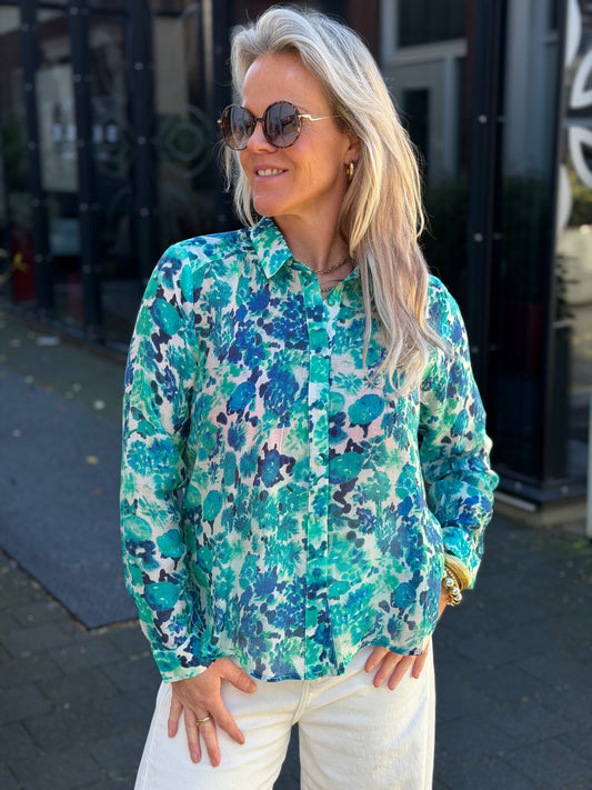 Viscose blouse blues