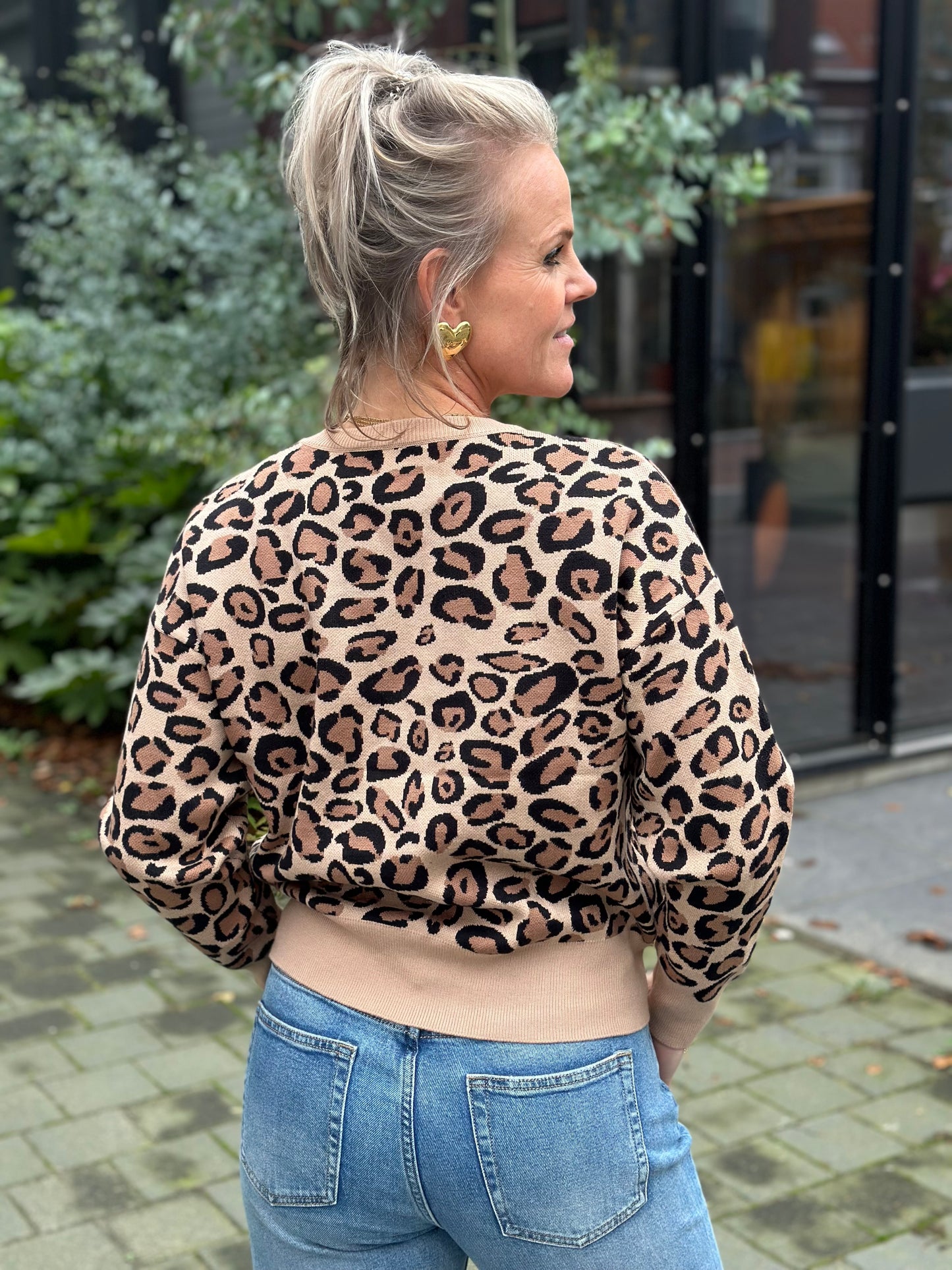 Knitted Leopard trui You