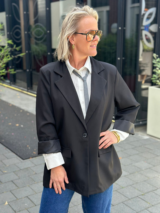 Oversized blazer zwart