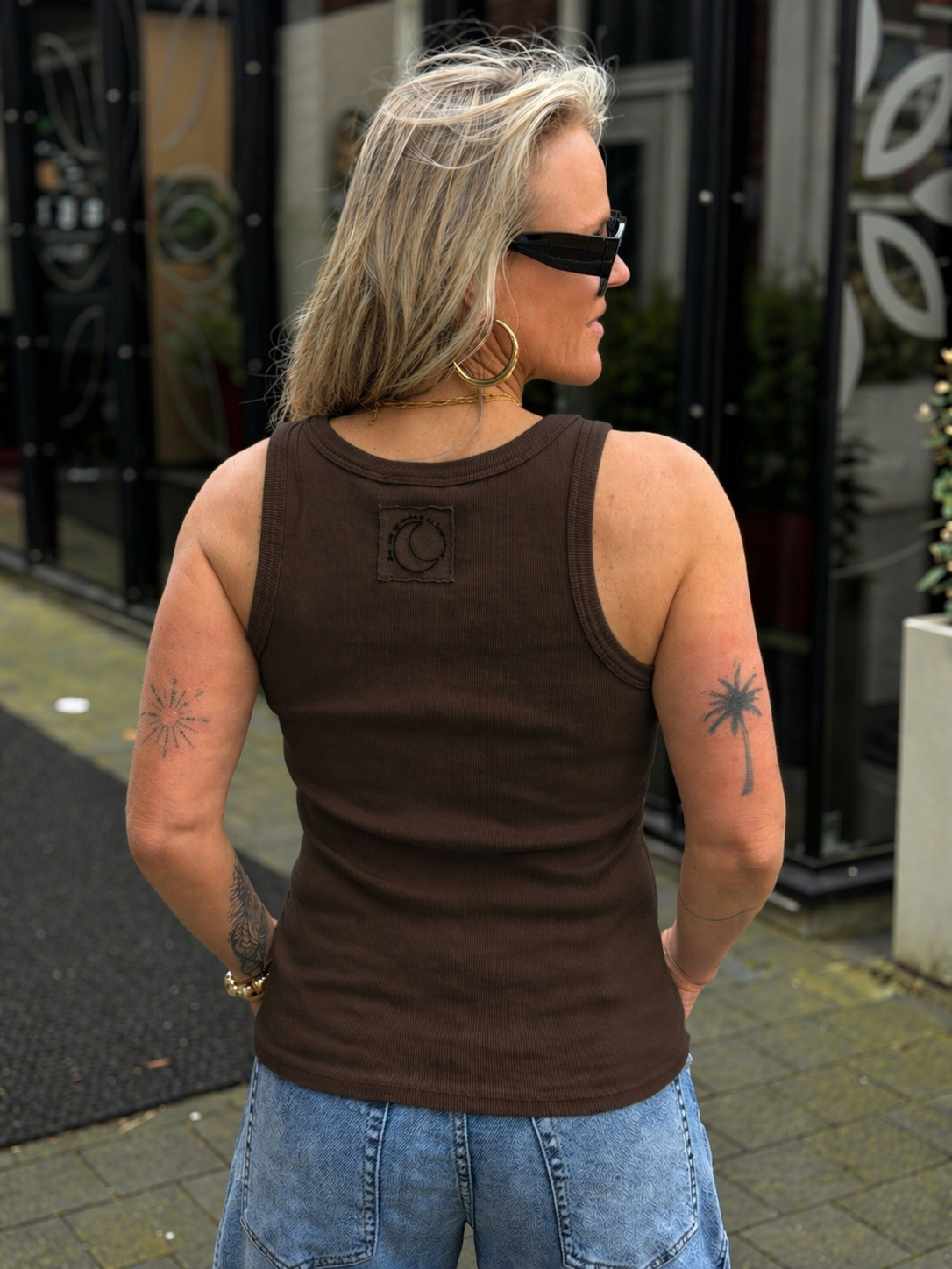 Crosstop donker bruin