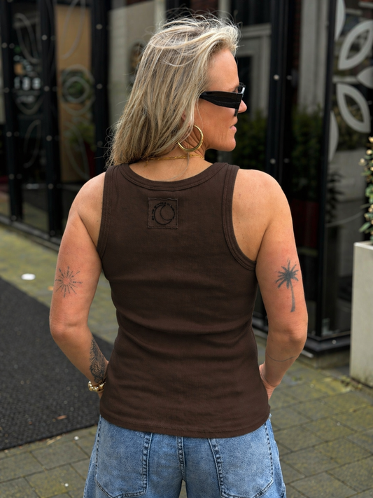 Crosstop donker bruin