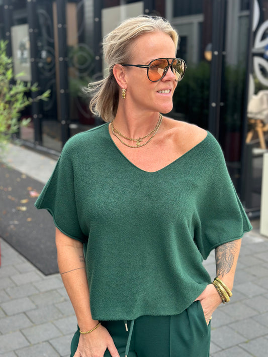 Comfy trui Ilja flessen groen