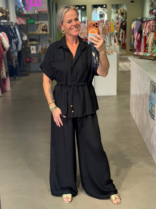 Co-ord set Kim zwart