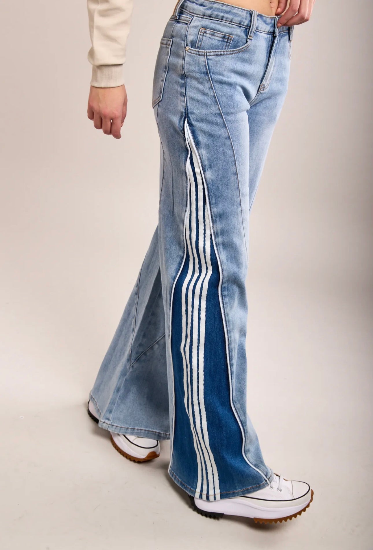 Toxik wide leg 4stripe jeans