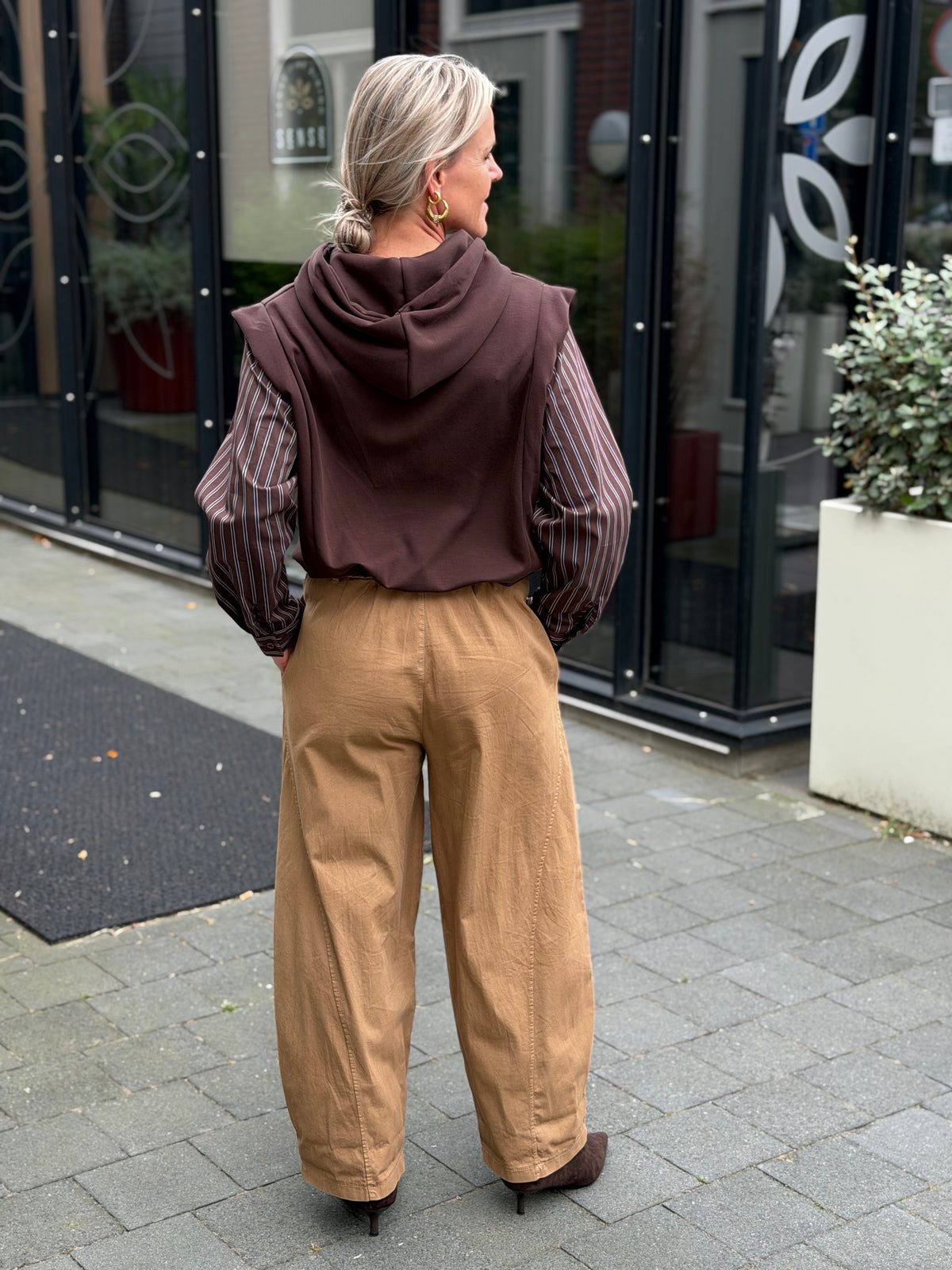 Ballon pantalon cotton camel