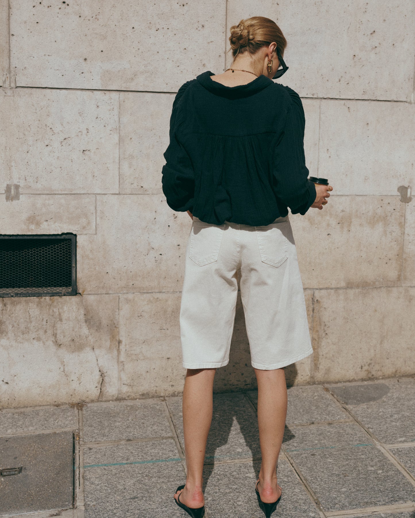 Denim Bermuda ecru