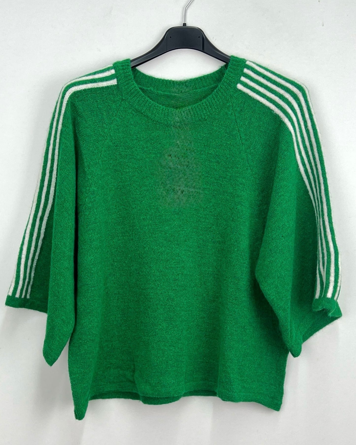 Sporty knit trui groen