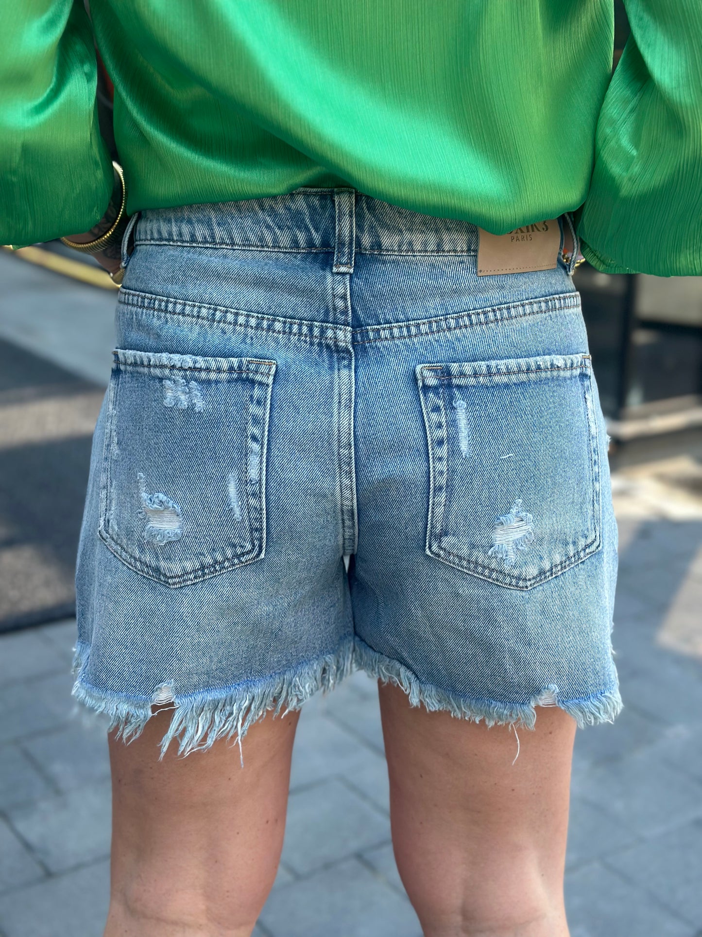 Toxik Wide leg short blauw