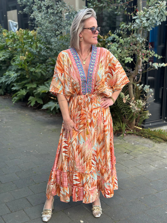 Ibiza Dress orange (grote cupmaat)