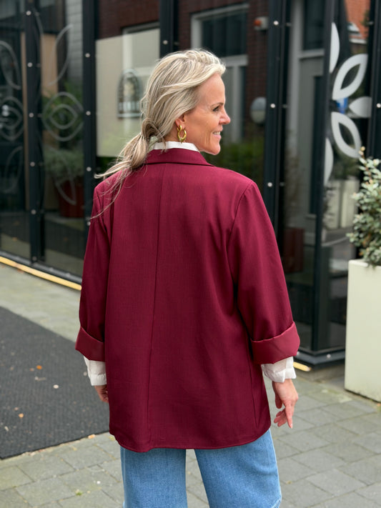 Oversized blazer bordeaux