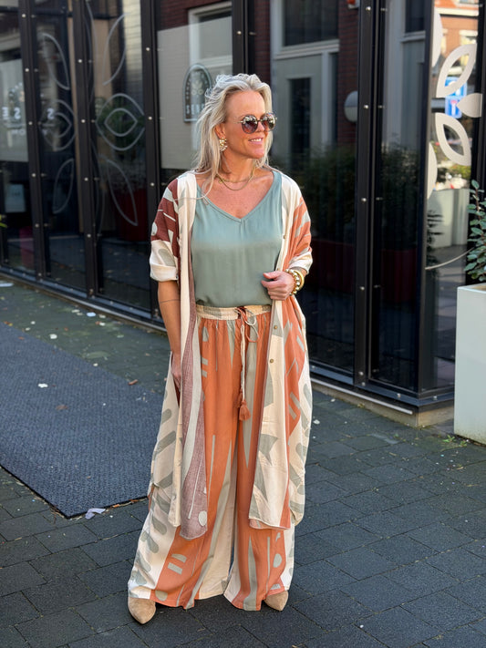 Kimono gold & Silver LOUPINA terra