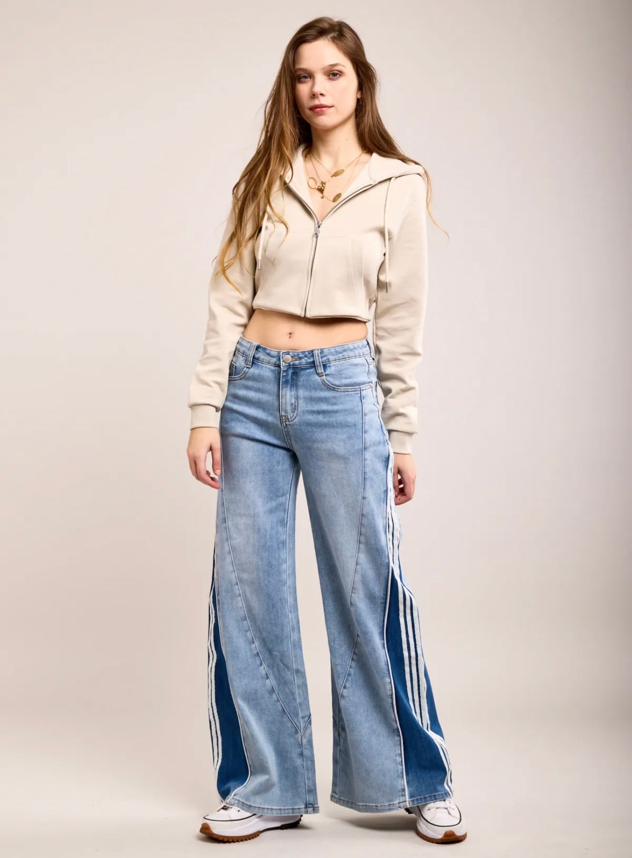 Toxik wide leg 4stripe jeans