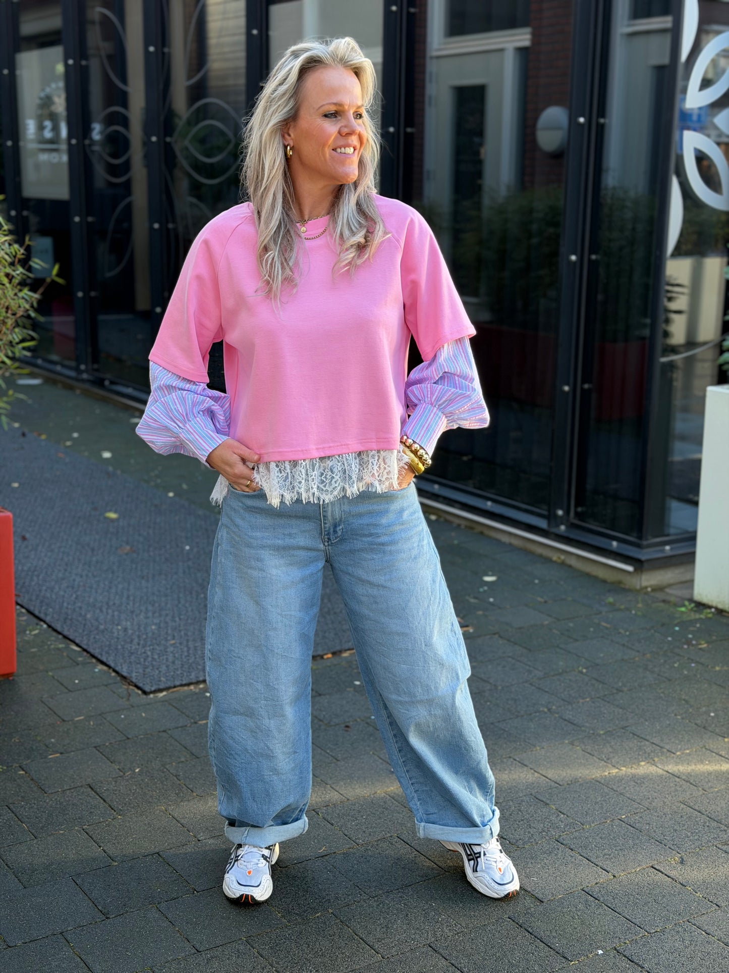 Blouse sweater pink