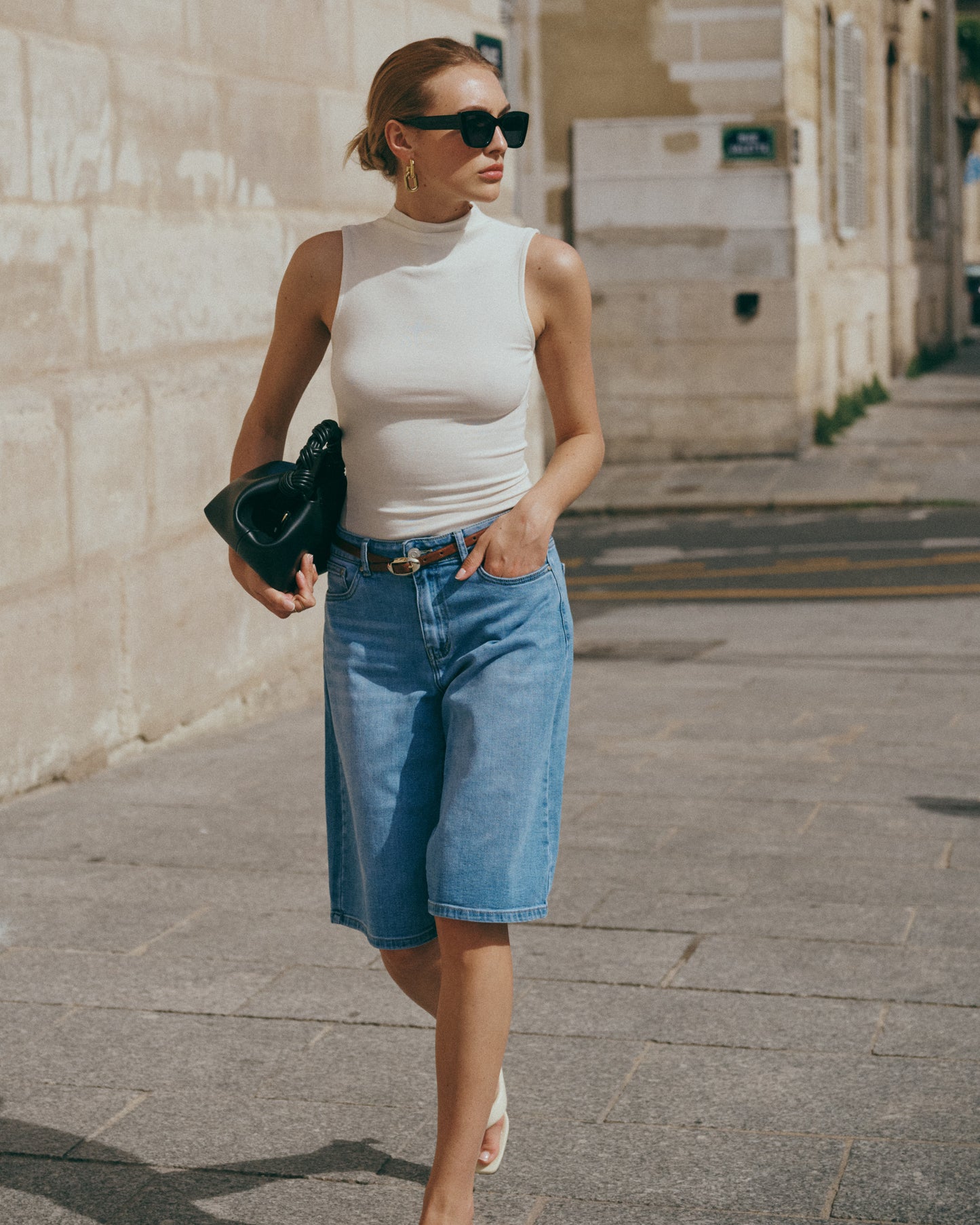 Denim Bermuda blue