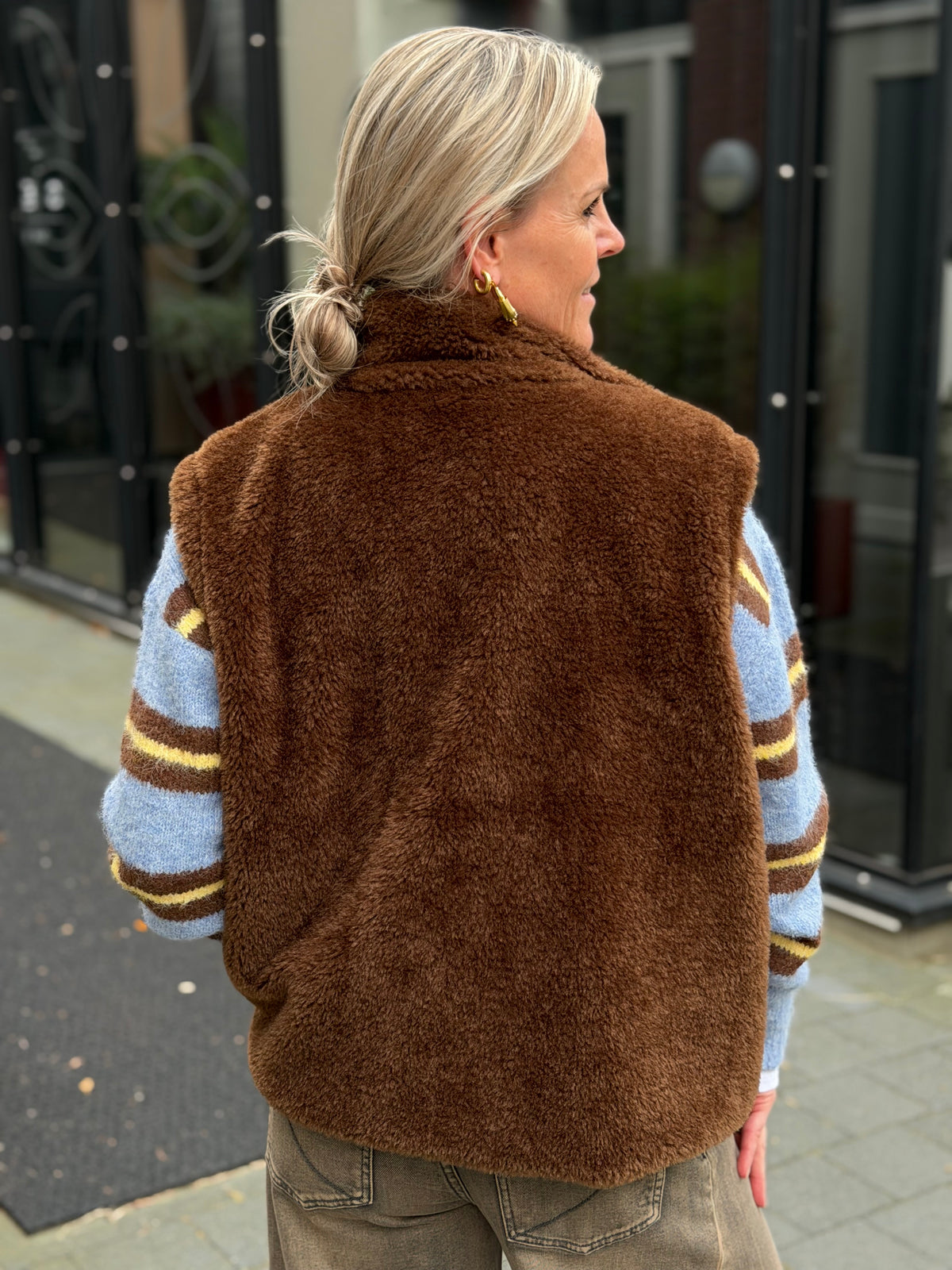 Teddy bodywarmer bruin
