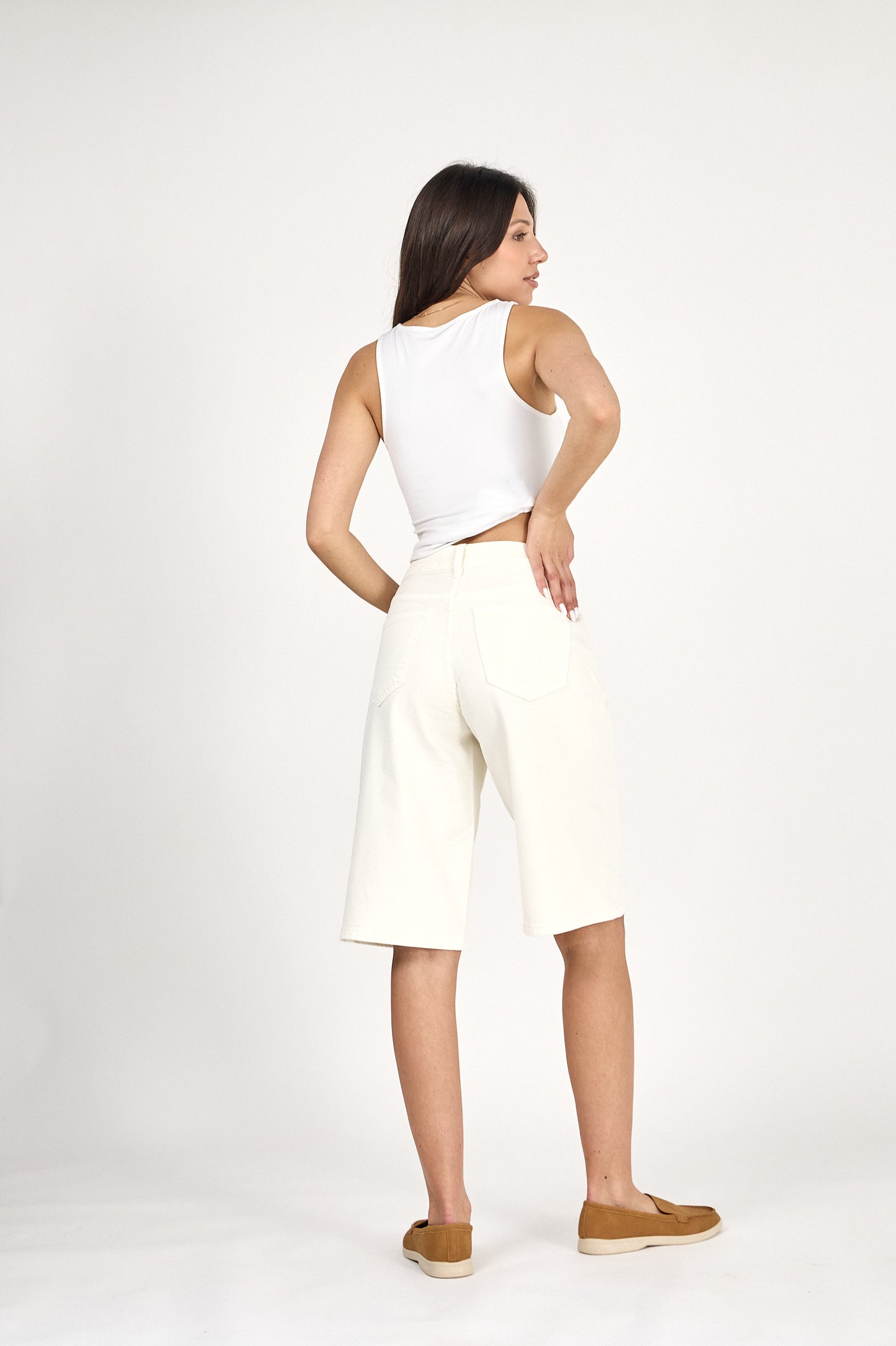Denim Bermuda ecru