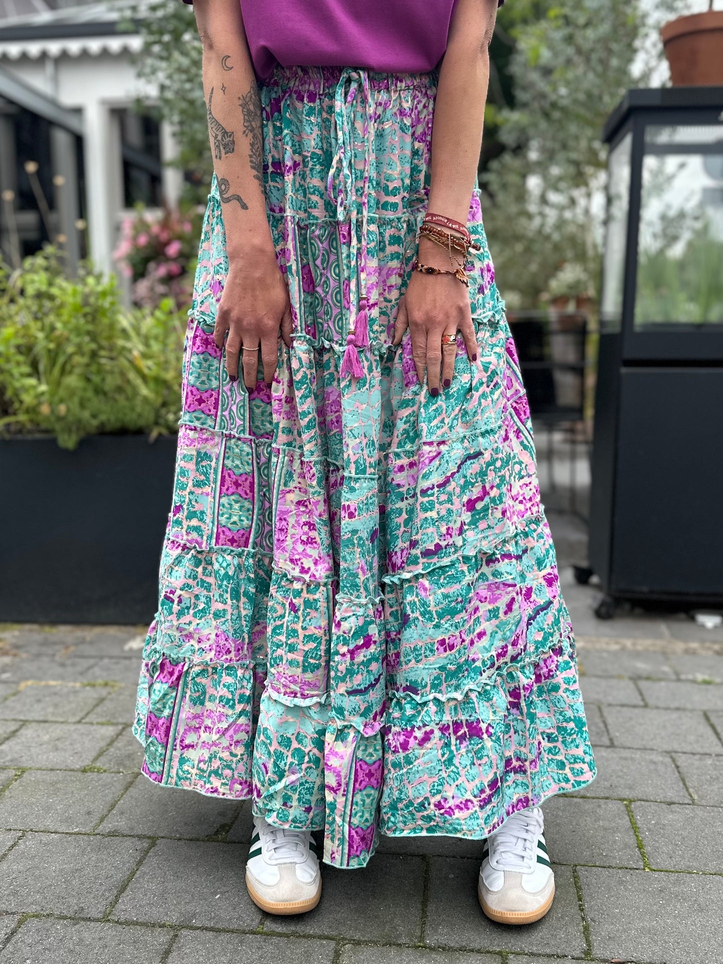 Maxi rok joly paar/aqua