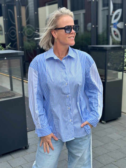 Blouse blue stripes