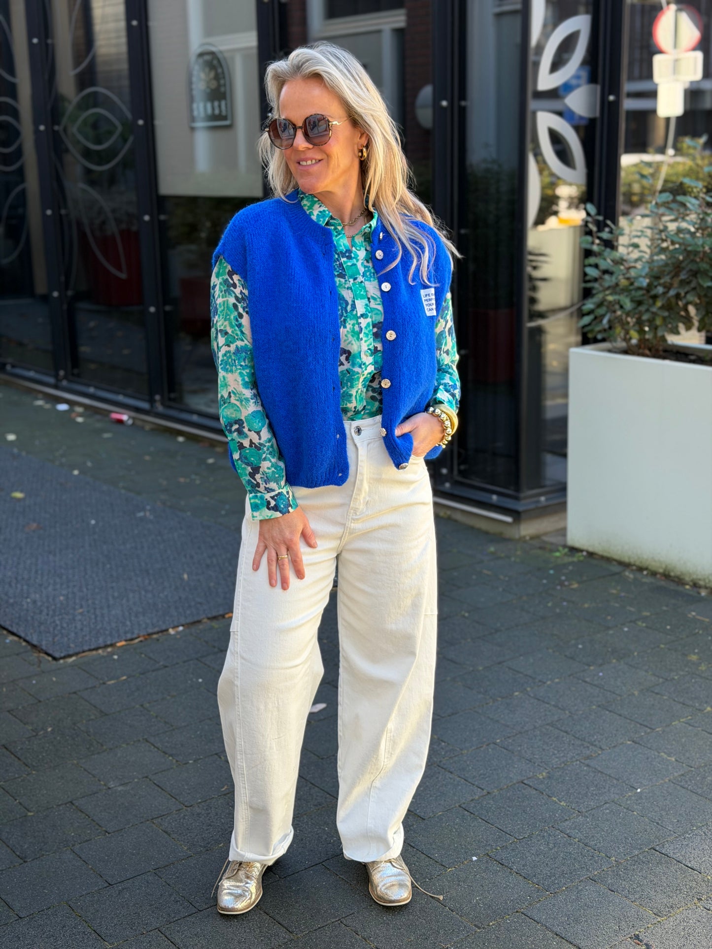 Viscose blouse blues