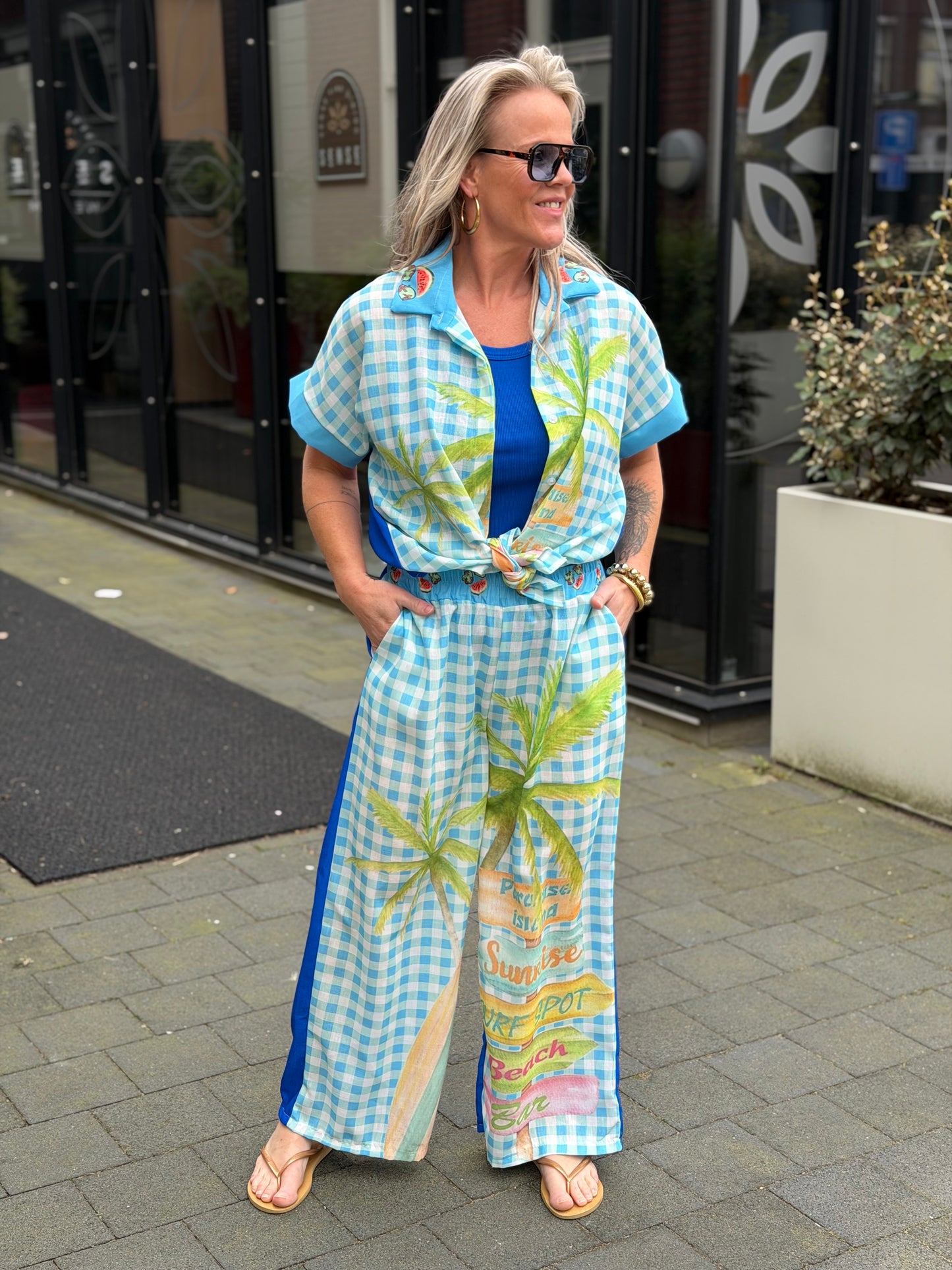 Tweedelige set Luisa palm
