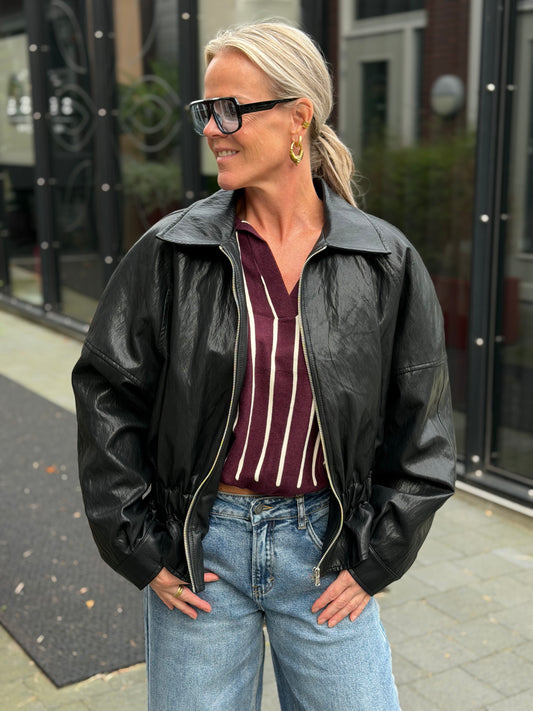 Fake Leather look jacket Lumina