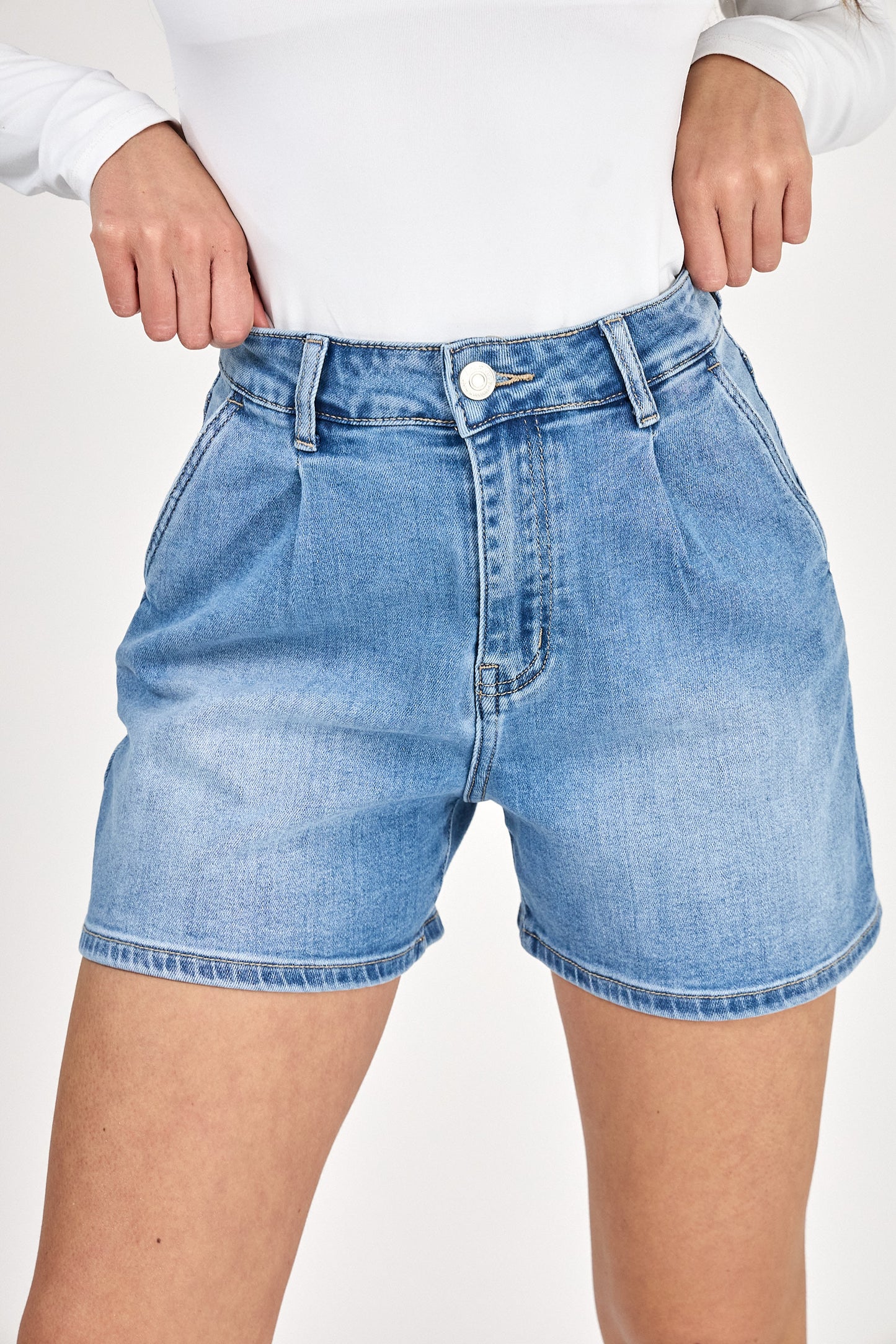 Denim short Daphia blue
