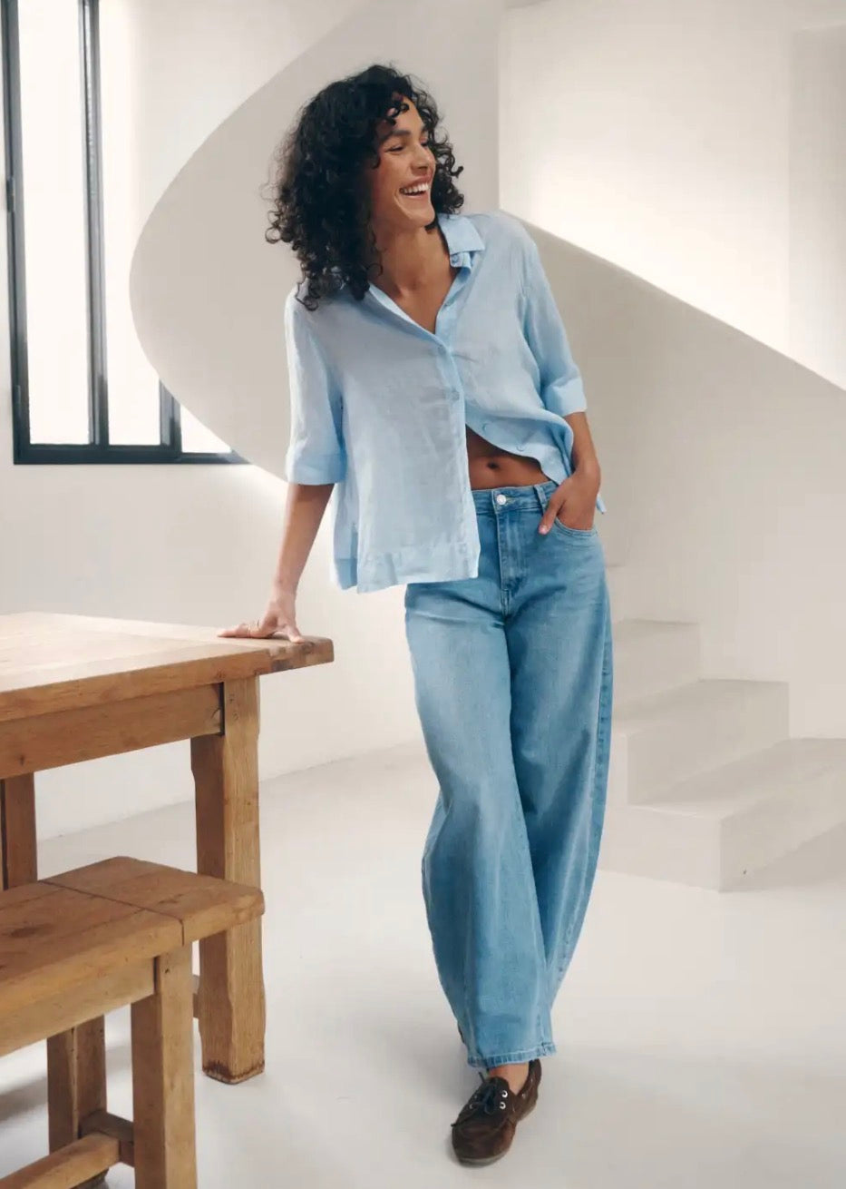 Ana & Lucy - Barrel Loose Jeans light blue