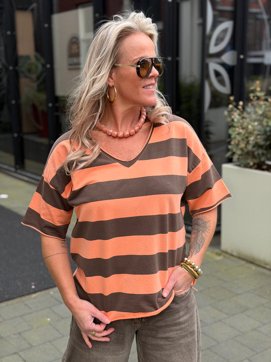 Sweat shirt Cis ORANGE /bruin