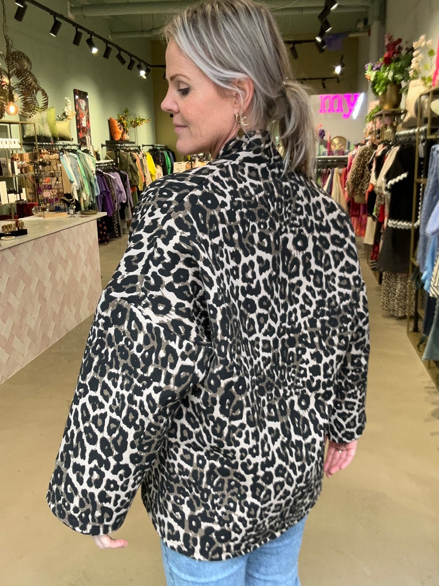 Leopard kimono Jacket