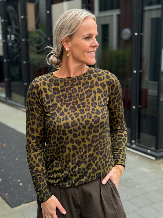Leopard longsleeve green