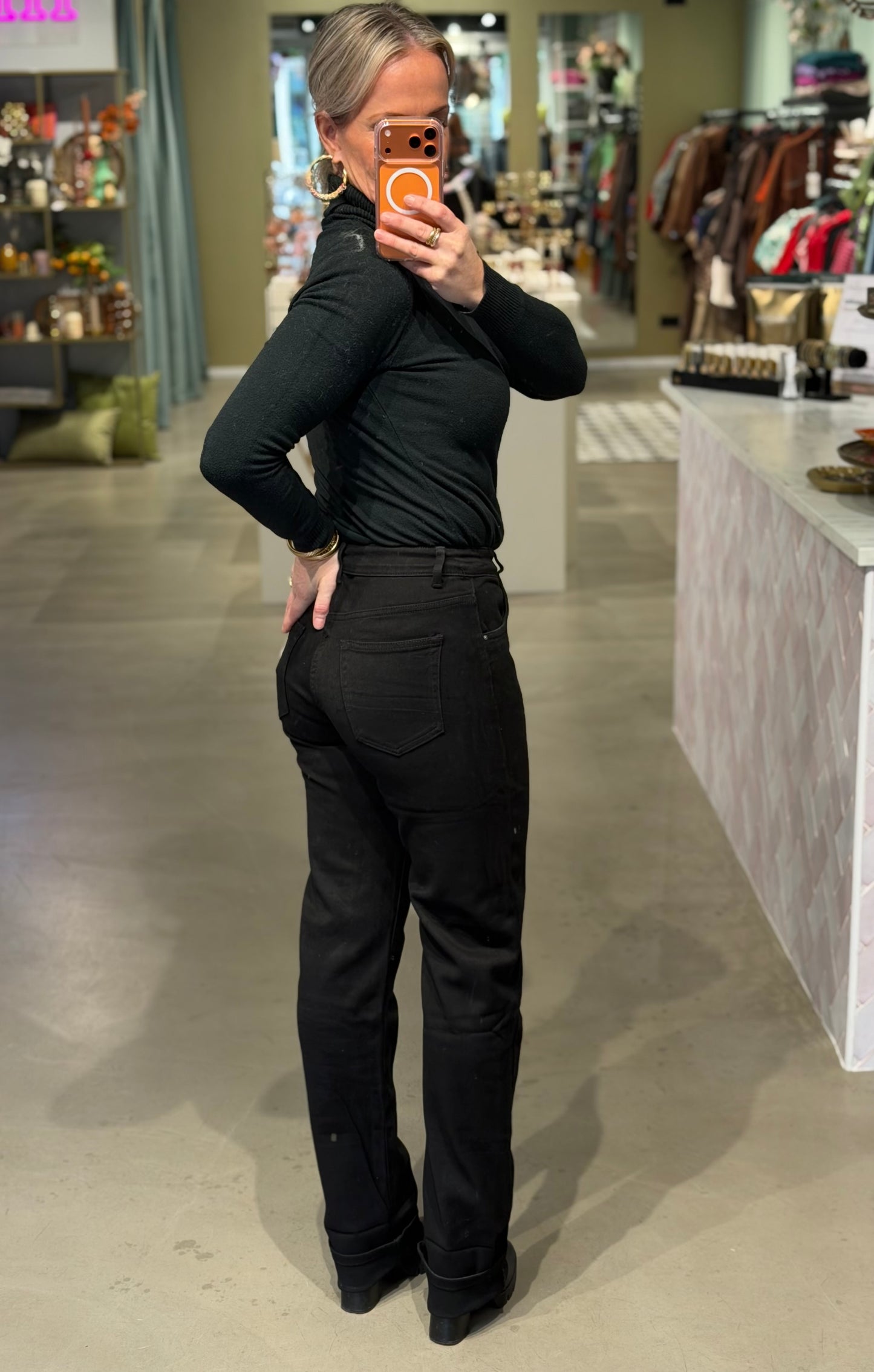 Toxik - Tall straight jeans black