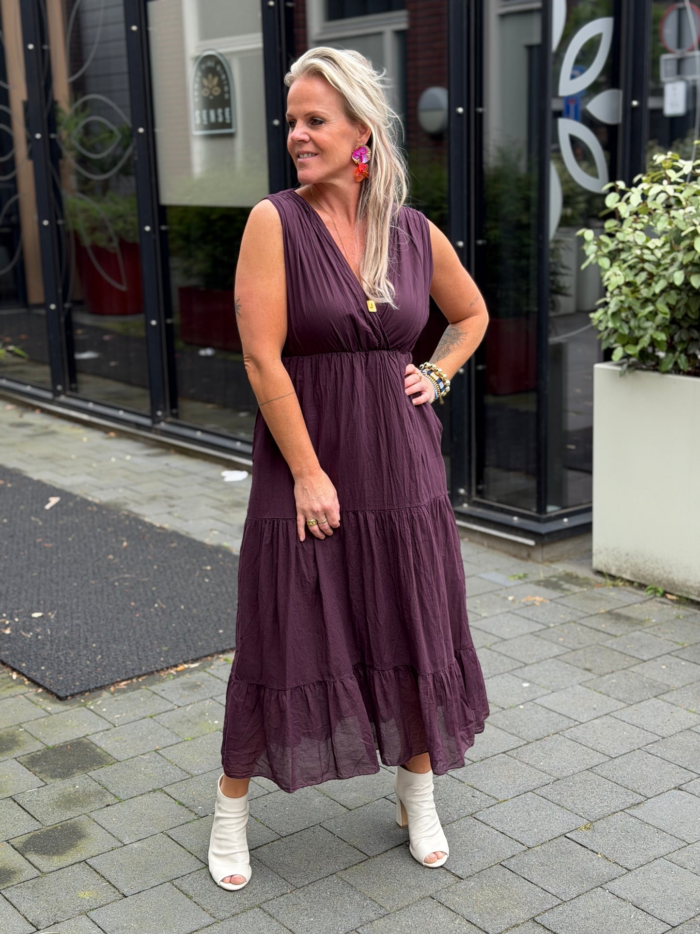 Sophie Dress aubergine