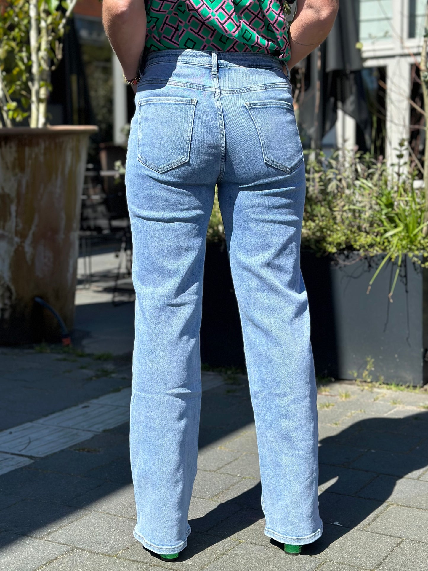 Wide leg jeans blue