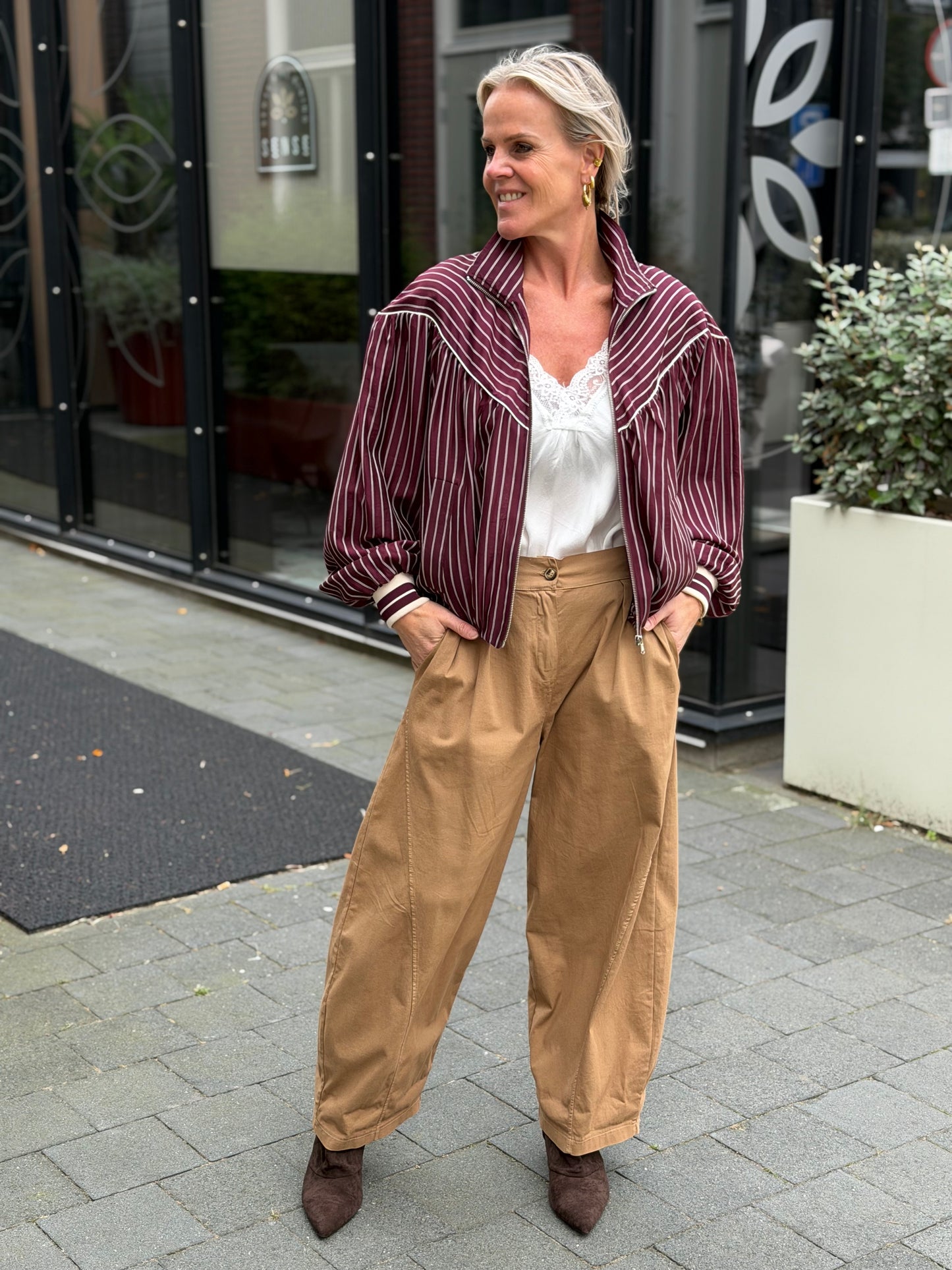 Ballon pantalon cotton camel
