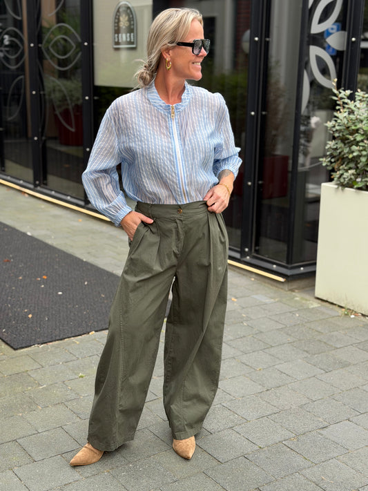 Ballon pantalon cotton khaki