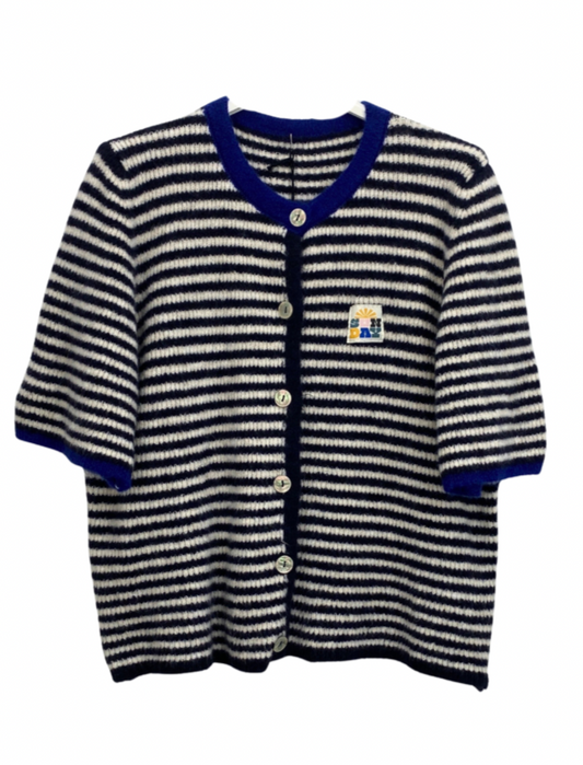 Cardigan Navy Stripe