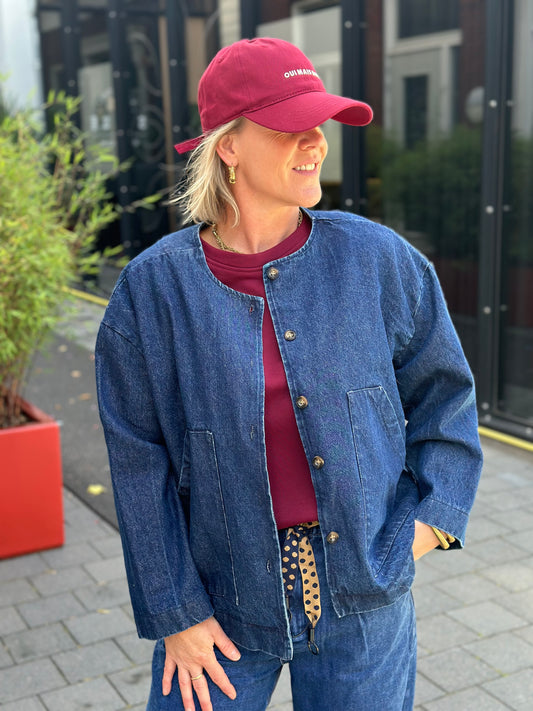 Denim jasje donker blauw