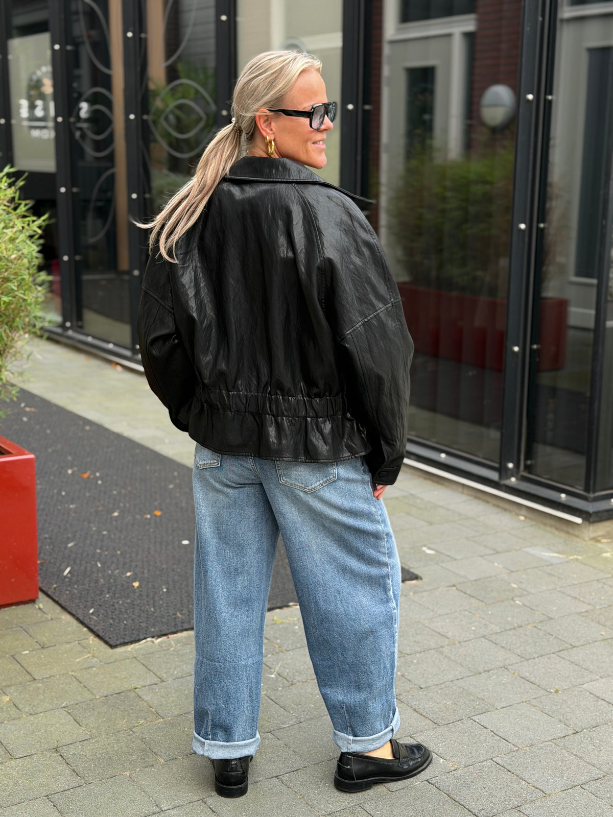 Fake Leather look jacket Lumina
